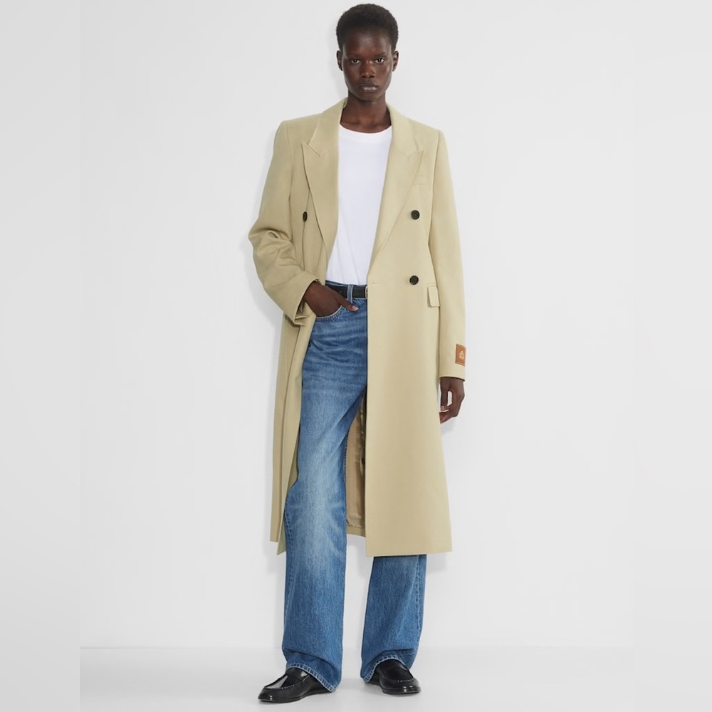 NWT Aritzia Babaton Constant wool tweed coat camel beige M